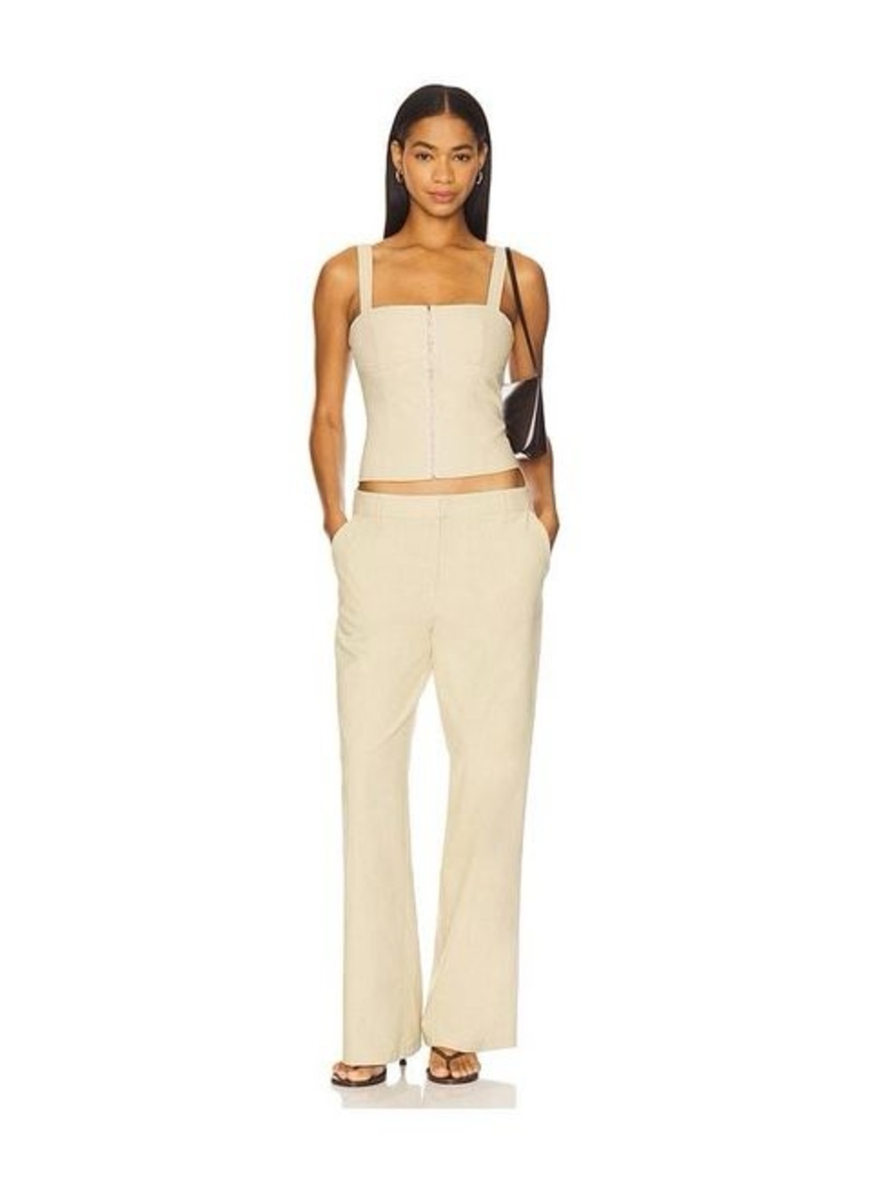Lioness Beige Cami Linen Blend Set